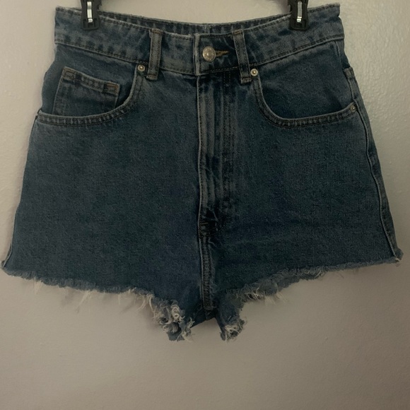 Zara High Waisted Jean Shorts - Picture 3 of 8